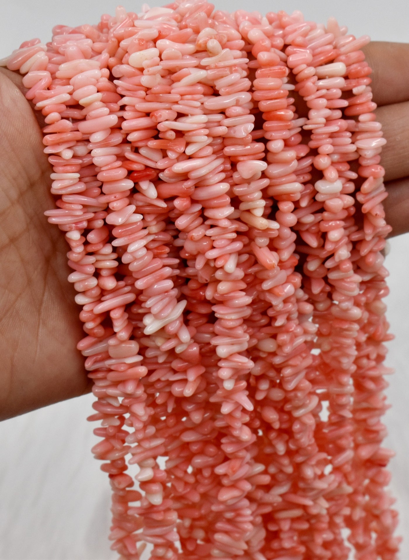Uncut Raw Pink Opal Crystal Chip Beads for Necklace (Sleep and Stress Relief)