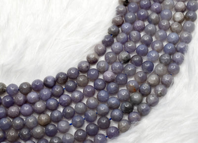 Perles rondes en lépidolite bleue de grade A 6 mm, 8 mm, 10 mm 