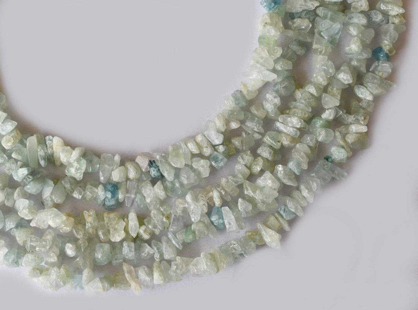 Uncut Raw Amazonite Crystal Chip Beads for Necklace (Alignment Of Chakra and Trust)
