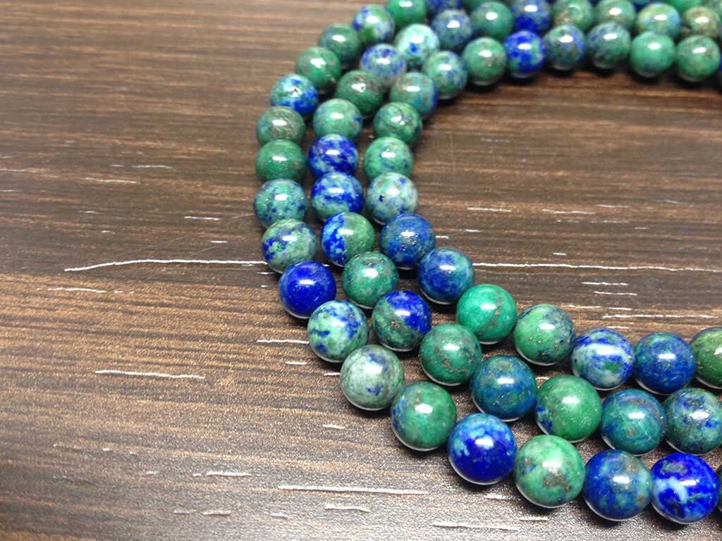 One (1) Natural 6mm Chrysocolla Mala With 108 Prayer Beads Perfect For Mediation Chrysocolla Prayer Mala Necklace ~ JP118
