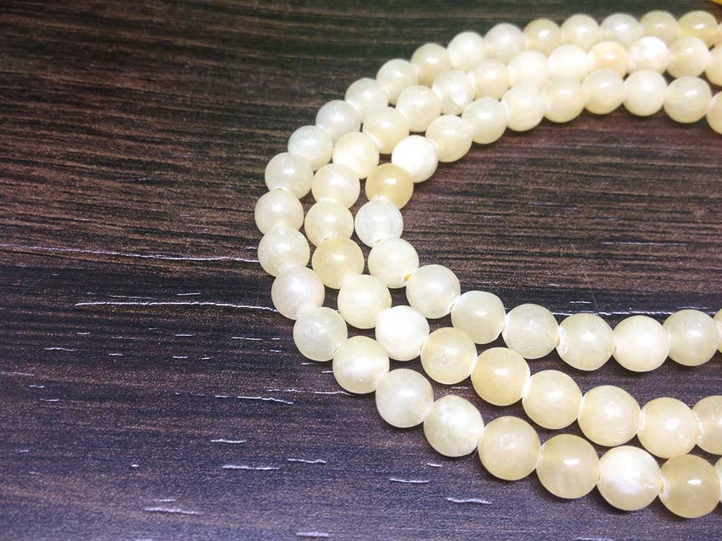 One (1) Natural 6mm Honey Calcite Mala With 108 Prayer Beads Perfect For Mediation Honey Calcite mala ~ Honey Calcite Necklace ~ JP130