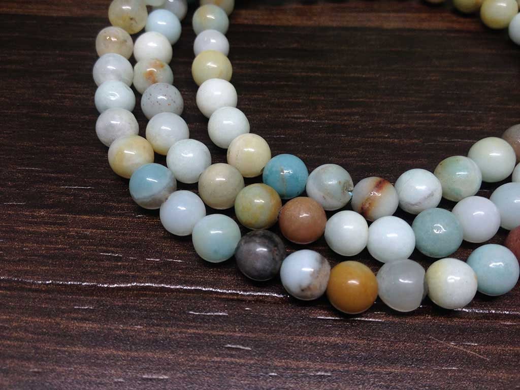 One (1) Nicely Hand Crafted 6mm Amazonite Mala With 108 Prayer Beads For Mediation Amazonite Jap Mala ~ JP101