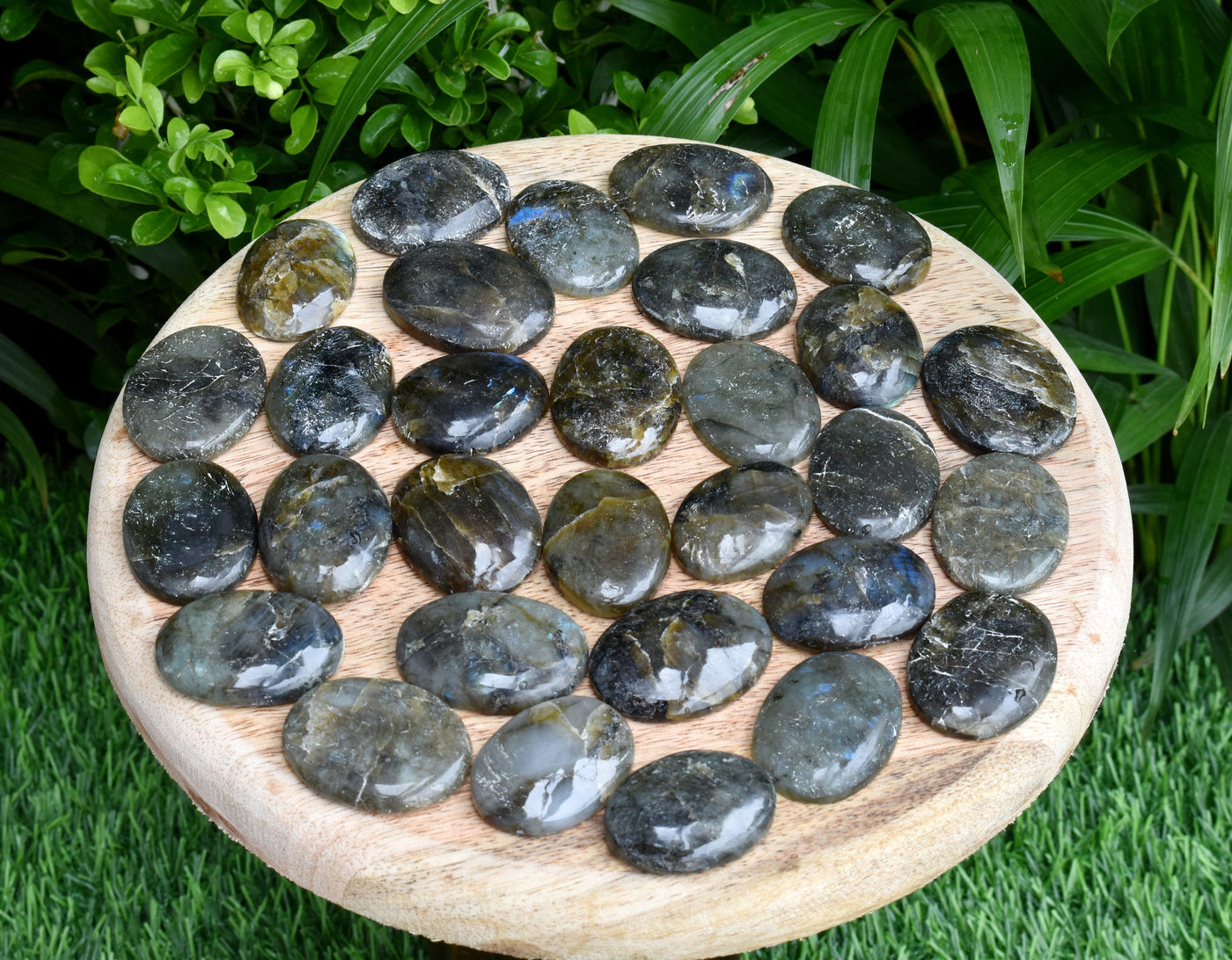 25pcs Labradorite Worry Stones