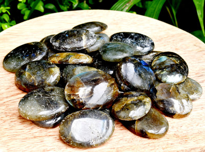 25pcs Labradorite Worry Stones