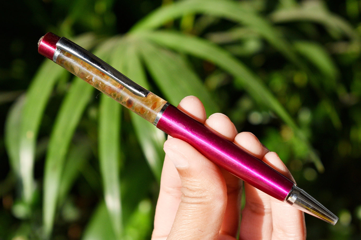 Carnelian Crystal Pen, Crystal Orgone Manifestation Pen