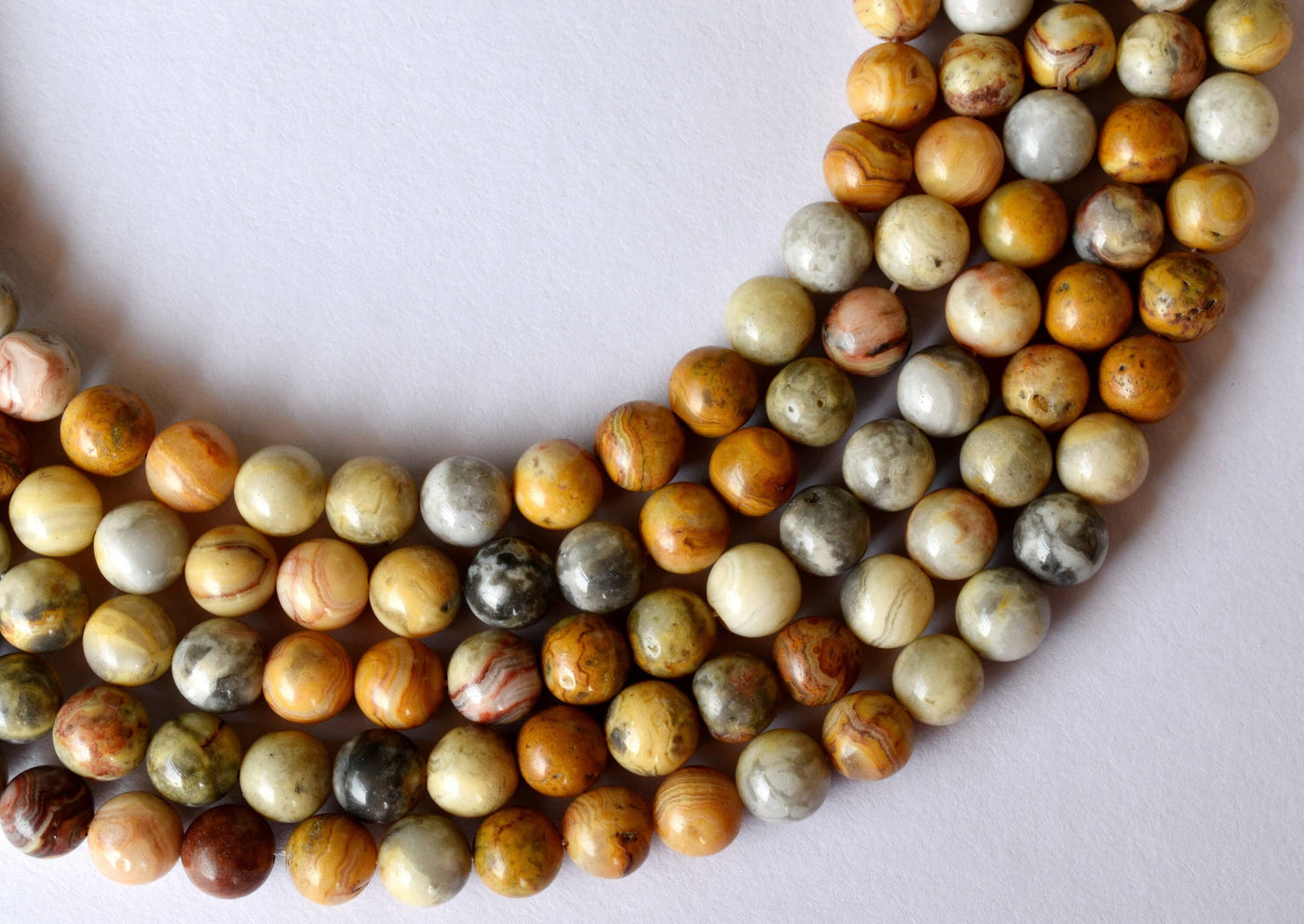 Crazy Lace Agate Beads, Natural Round Crystal Beads 4mm to 12mm
