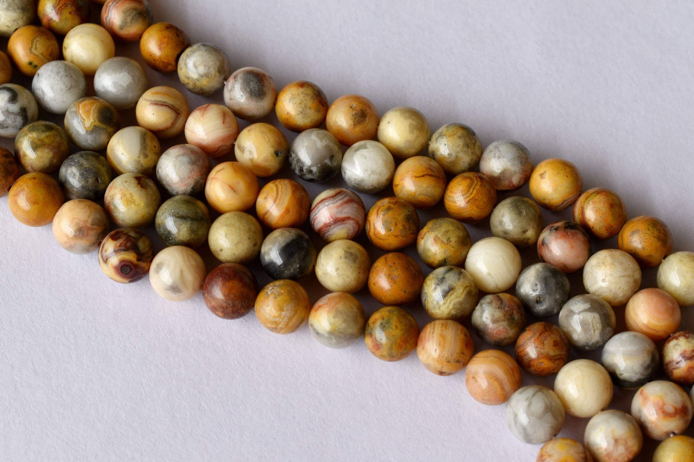 Crazy Lace Agate Beads, Natural Round Crystal Beads 4mm to 12mm